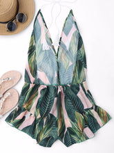 Women Backless Deep V Neck Sexy Romper