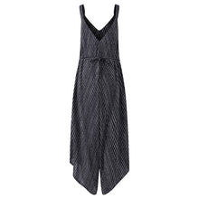 Women Striped Long Casual Jumpsuit Plus Size