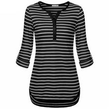 Women Striped T Shirt Casual