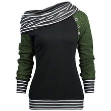 Women Stripe Long Sleeve T-shirt