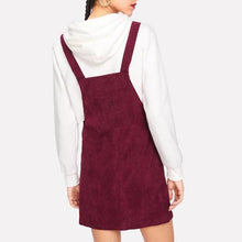 Women Burgundy Cute Sleeveless Short Dress