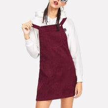 Women Burgundy Cute Sleeveless Short Dress