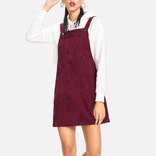 Women Burgundy Cute Sleeveless Short Dress
