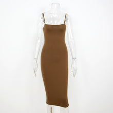 Women Cami Bodycon Midi Dress Basic