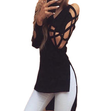 Women Sexy V-Neck Long Sleeve Blouse