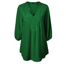 Women Plus Size Chiffon Blouse