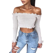 Women Tank Top Sexy Off Shoulder