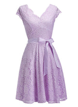Women Lace Knee-Length Dress