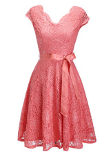 Women Lace Knee-Length Dress
