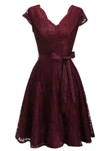 Women Lace Knee-Length Dress