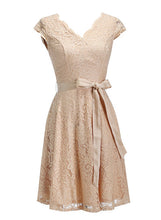 Women Lace Knee-Length Dress