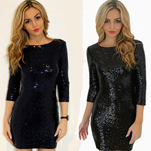 Women Green Sequin Dress