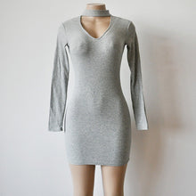 Women Choker Sweater Dress
