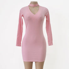 Women Choker Sweater Dress