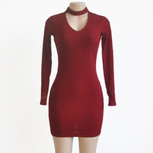 Women Choker Sweater Dress