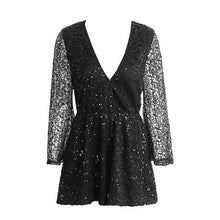 Women Lace Gold Sequin Jumpsuit