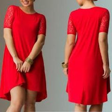 Women Lace Casual Dress (Plus Size)