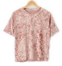 Women Velvet T shirt