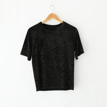 Women Velvet T shirt
