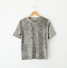 Women Velvet T shirt