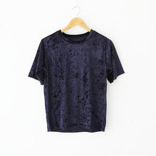 Women Velvet T shirt