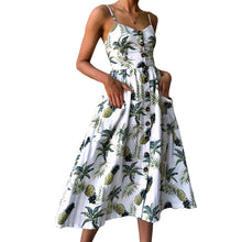 Women Print Floral Dot Long Cami Dress