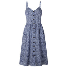 Women Print Floral Dot Long Cami Dress