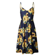 Women Print Floral Dot Long Cami Dress