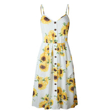 Women Print Floral Dot Long Cami Dress