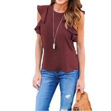 Women O Neck Sleeveless Shirt - Plus Size