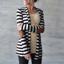 Women Striped Printed Cardigan (Plus Size)