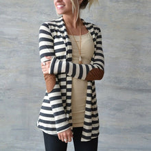 Women Striped Printed Cardigan (Plus Size)