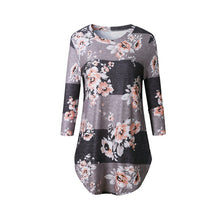 Women Casual Printed Floral Flower T Shirt