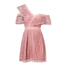 Women Mini Sweet Dresses One Shoulder