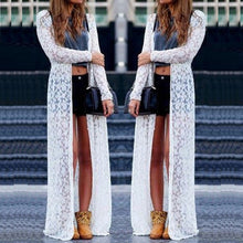 Women Outwear Lace Long Sleeve Kimono