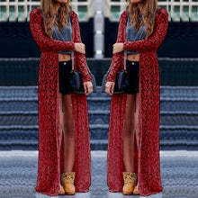 Women Outwear Lace Long Sleeve Kimono