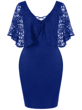 Women (Plus Size) Knee-Length Bodycon Dress