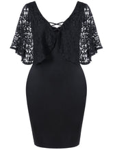Women (Plus Size) Knee-Length Bodycon Dress