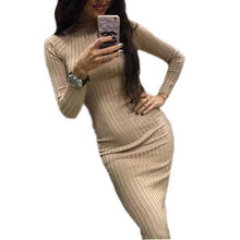 Women Sexy Midi Bodycon Dress
