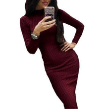 Women Sexy Midi Bodycon Dress