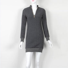 Women Sweater Dress V Neck