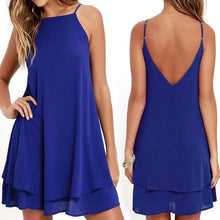 Women Chiffon Mini Casual Cami Dress