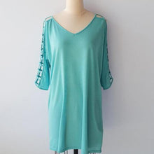 Women Mini Dress V-neck Big Size Casual