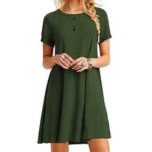 Women Casual Dress Short Sleeve - Plus Size
