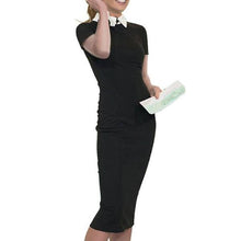 Women Vintage Bodycon Midi Dress