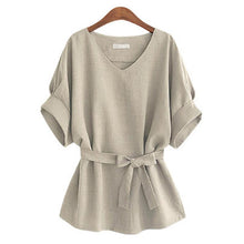 Women (Plus Size) Linen Tunic Shirt