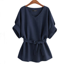 Women (Plus Size) Linen Tunic Shirt