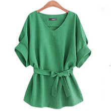 Women (Plus Size) Linen Tunic Shirt