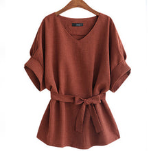 Women (Plus Size) Linen Tunic Shirt