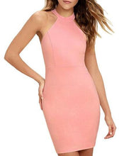 Women Halter Neck Sleeveless Bodycon Dresses